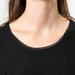 Camiseta sin mangas Mujer Negro