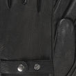 Guantes Hombre cuero Negro lengüeta de ajuste