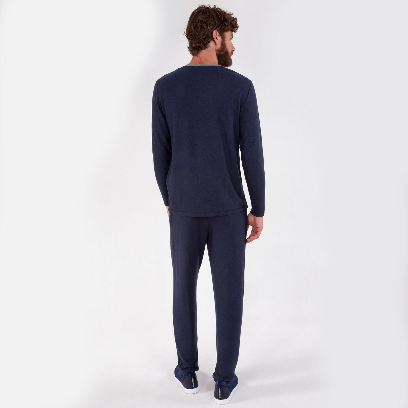 Pantalón elástico Hombre Azul marino