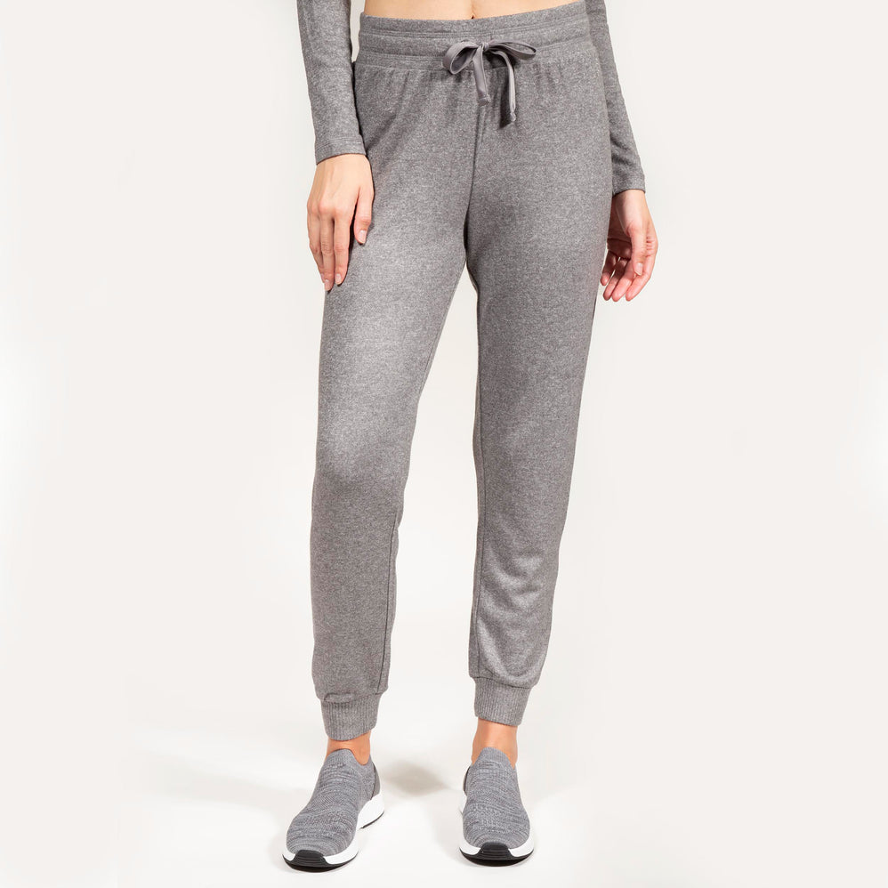 Pantalón jogger Mujer Gris jaspeado - Isotoner