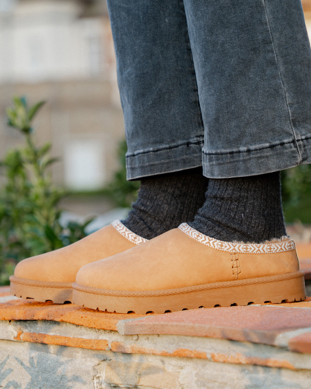 Zuecos Cozy Mujer forrados Camel - Isotoner