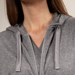 Sudadera con capucha Mujer Gris jaspeado