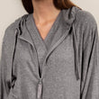 Sudadera con capucha Mujer Gris jaspeado