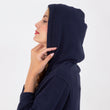 Sudadera con capucha Mujer Azul marino