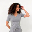 Camiseta Mangas cortas Gris jaspeado