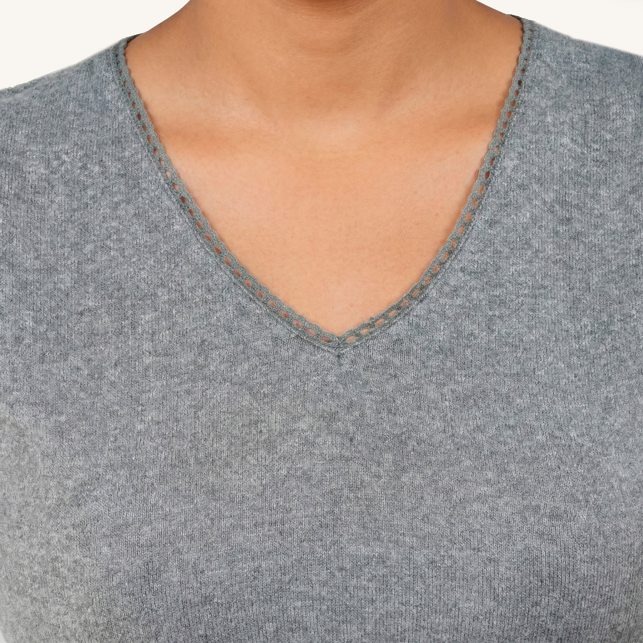 Camiseta Mangas cortas Gris jaspeado