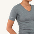Camiseta Mangas cortas Gris jaspeado