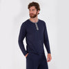 Camiseta Mangas largas Hombre Azul marino