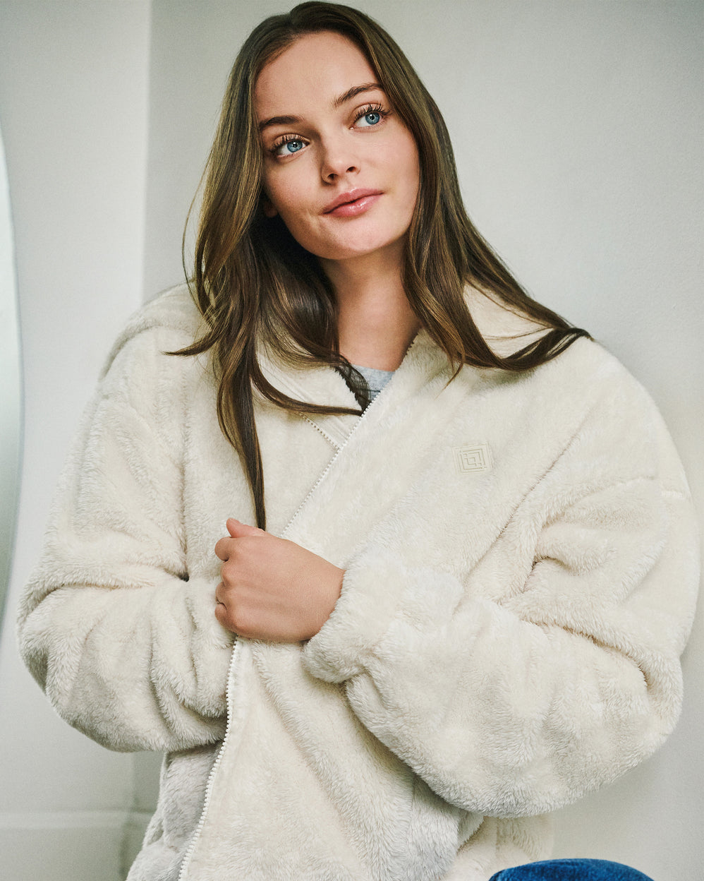 Chaqueta piel de imitación Mujer Beige - Isotoner
