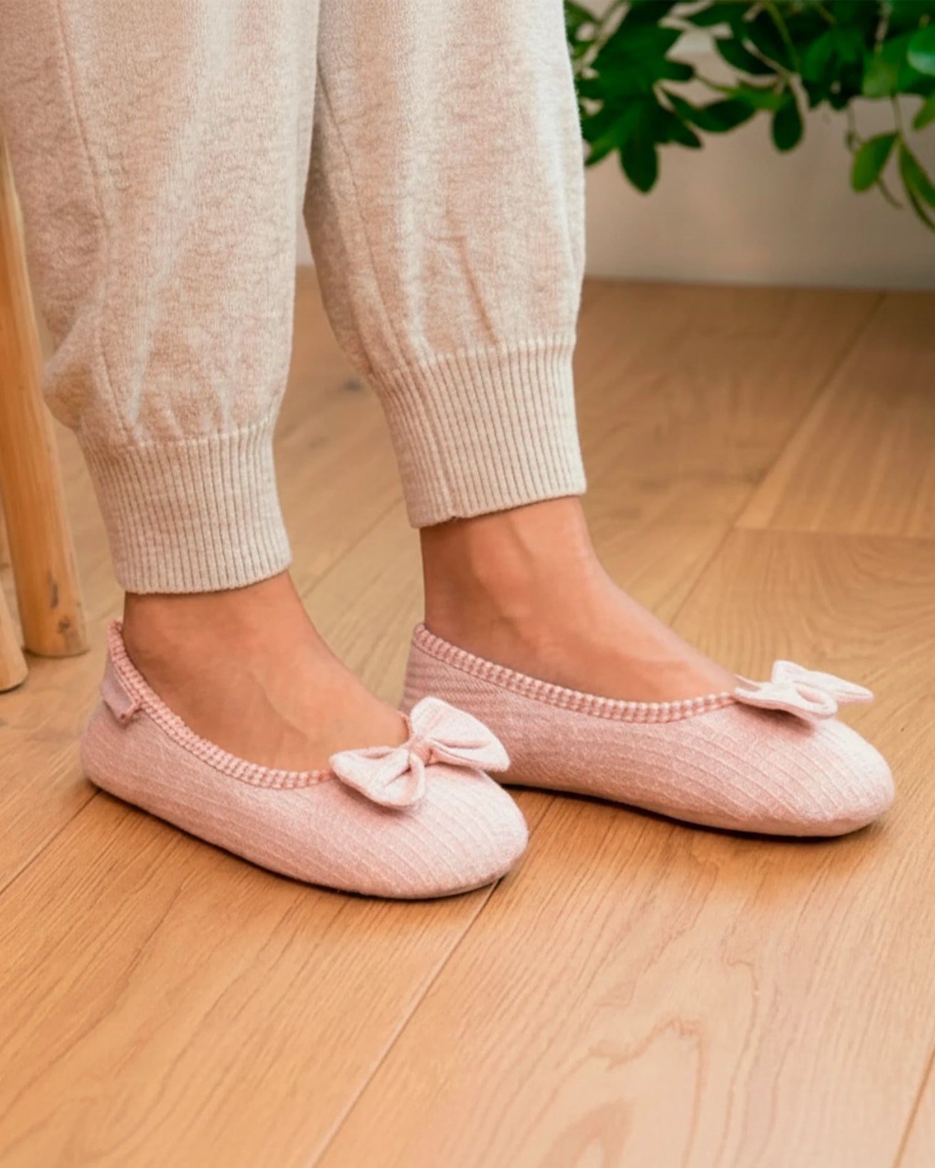 Zapatillas de casa Bailarinas Mujer Blush jaspeado