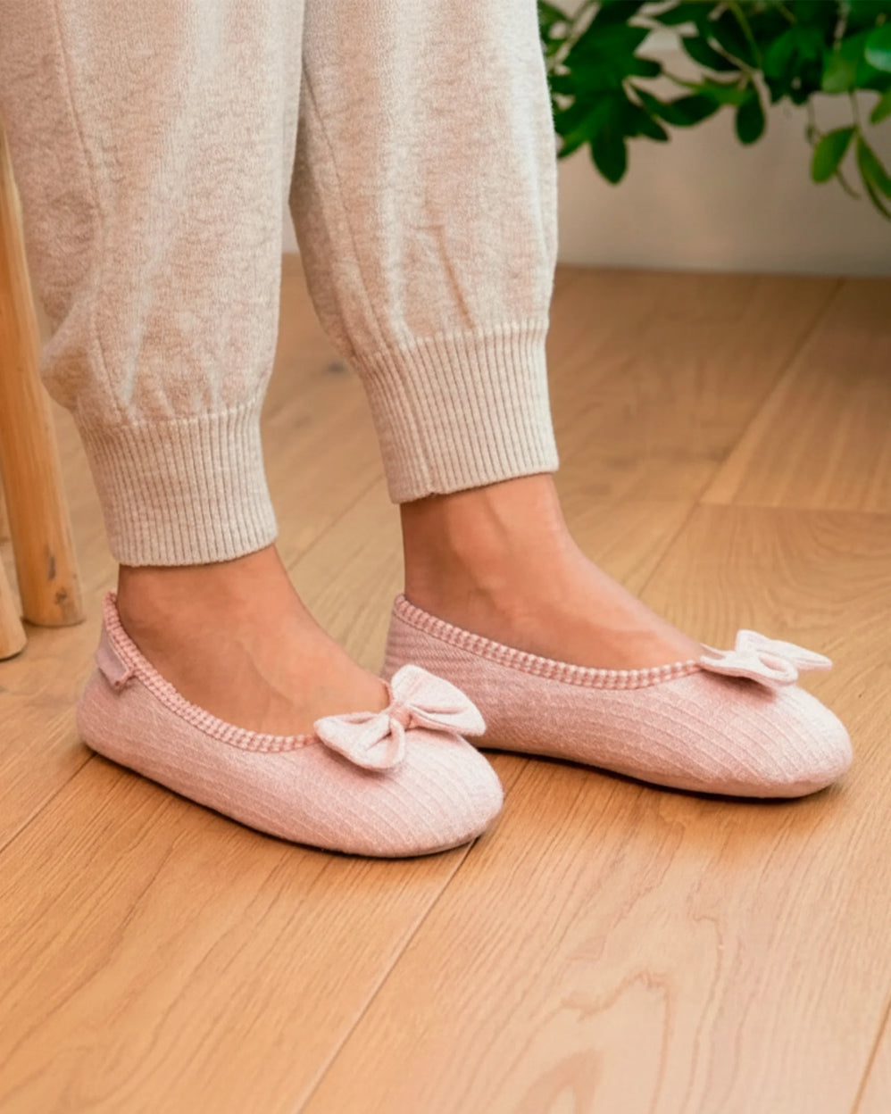 Zapatillas de casa Bailarinas Mujer Blush jaspeado - Isotoner