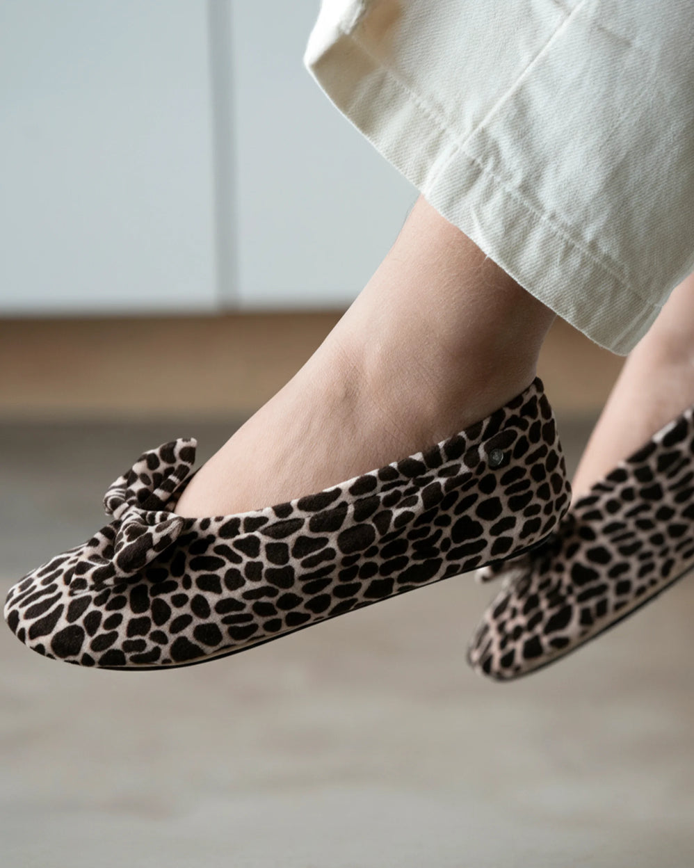 Zapatillas de casa bailarinas Mujer Nudo Jirafa - Isotoner