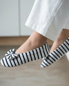 porte-ballerine-grand-noeud-rayure-bleu