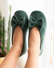 Zapatillas de casa Bailarinas Mujer Salvia