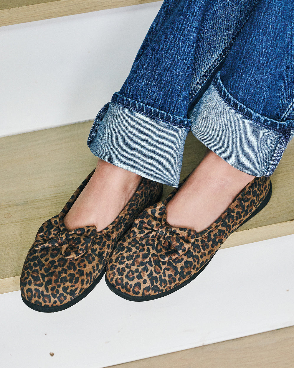 Zapatillas de casa Bailarinas Mujer Leopardo oscuro - Isotoner