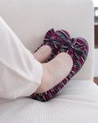 Zapatillas de casa bailarinas Mujer Nudo Rayas
