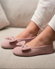 Zapatillas de casa bailarinas Mujer Rosa jaspeado