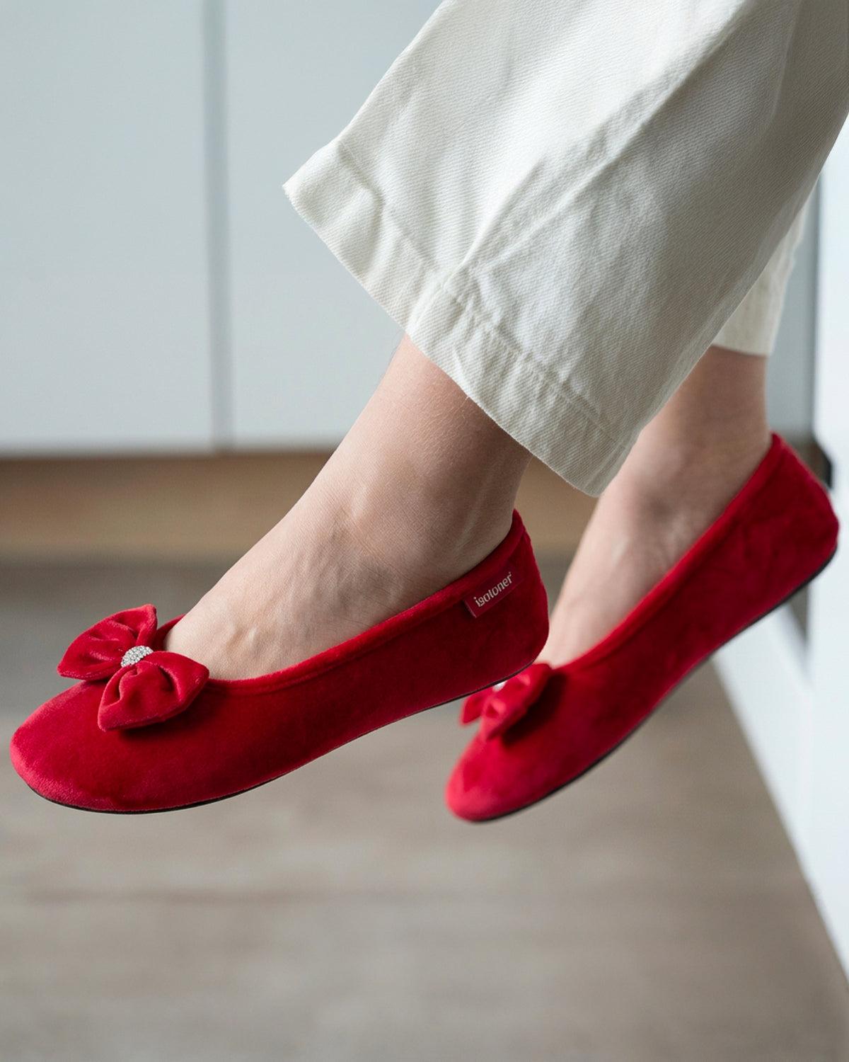 Zapatillas de casa Rojo Mujer