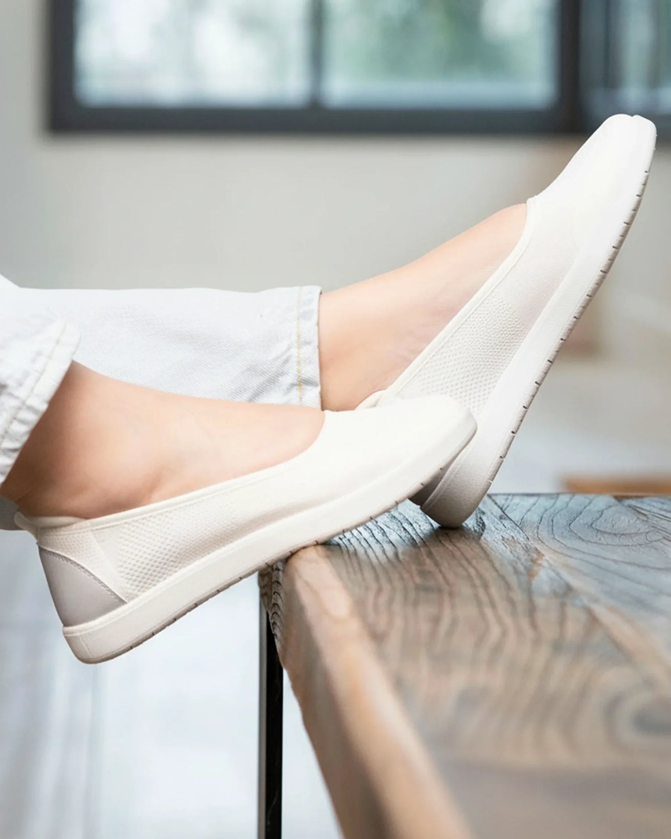 Bailarinas slip-on Mujer Blanco