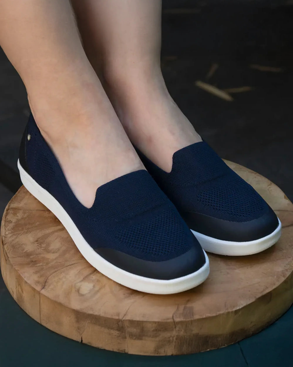Bailarinas Mujer slip-on confort Marino - Isotoner