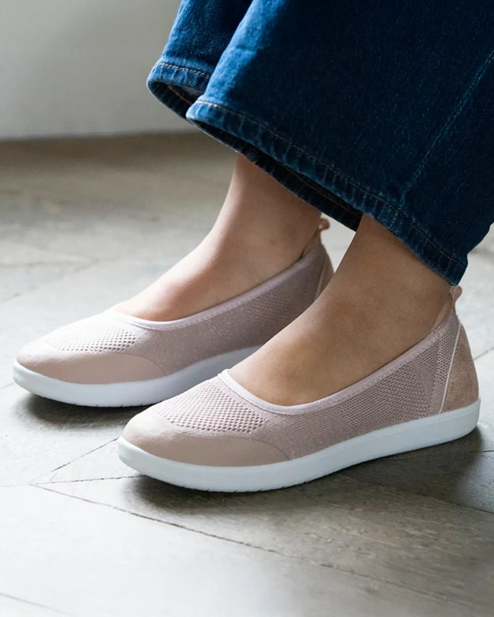 Bailarinas Mujer slip-on Rosa empolvado - Isotoner