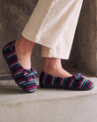 Zapatillas de casa Bailarinas Mujer Rayas pato