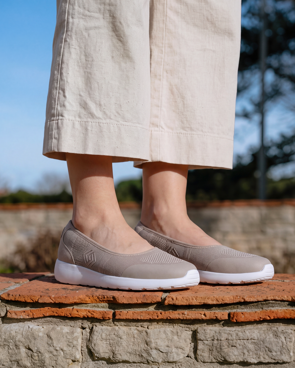Bailarinas Mujer slip-on Beige jaspeado - Isotoner