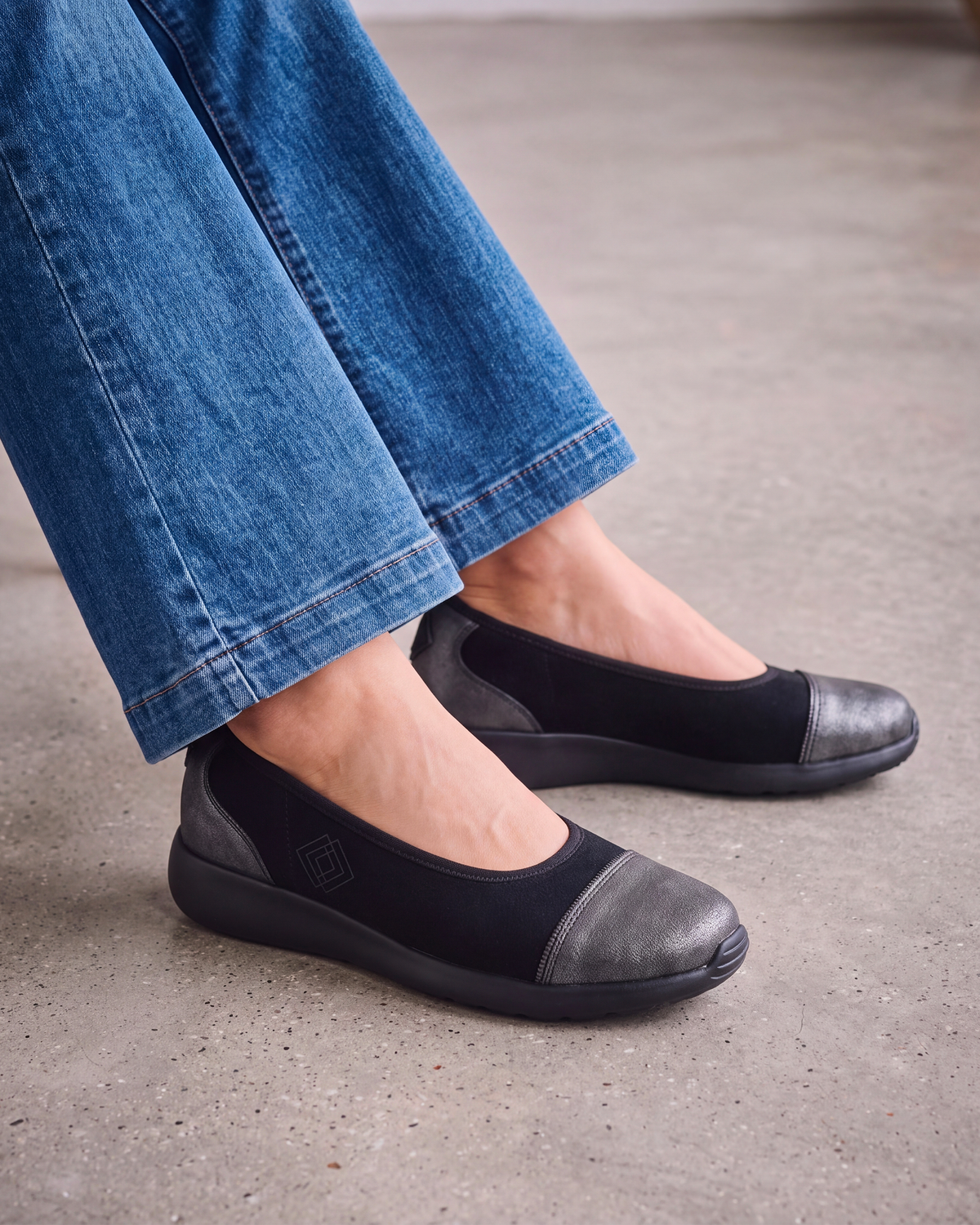 Bailarinas Mujer slip-on Negro