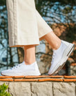 Tenis Confort Mujer slip-on cordones Blanco