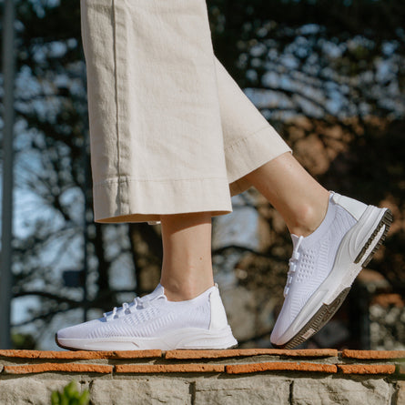 Tenis Confort Mujer slip-on cordones Blanco - Isotoner