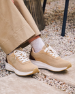 Tenis Mujer Confort Beige/Leopardo