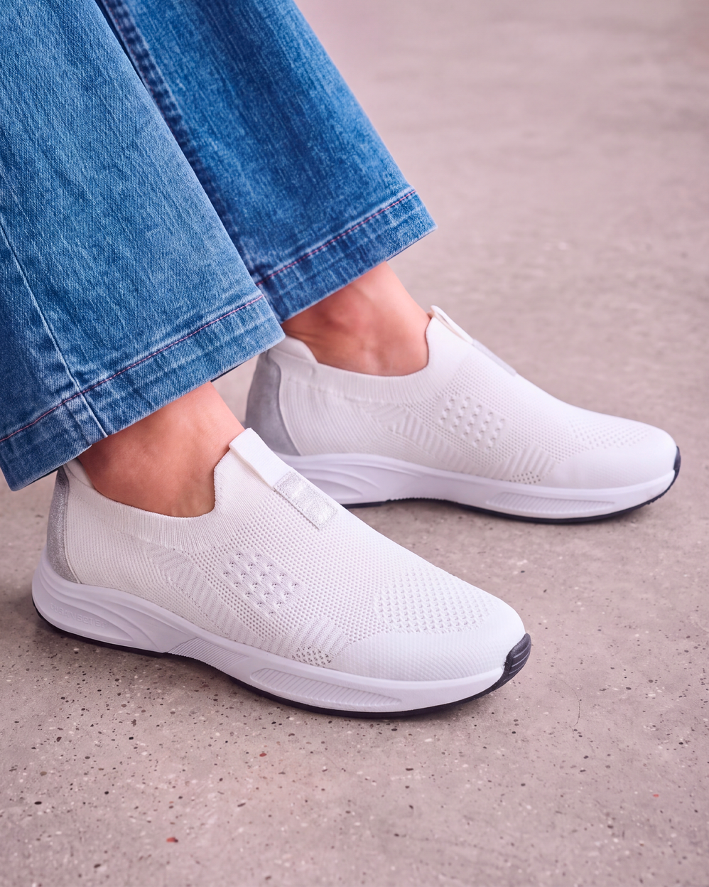 Tenis Mujer slip-on sport Blanco - Isotoner