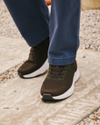 Tenis Hombre slip-on suela sport Caqui
