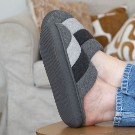 Zapatillas de casa chinelas Hombre BLOUP Gris - Isotoner