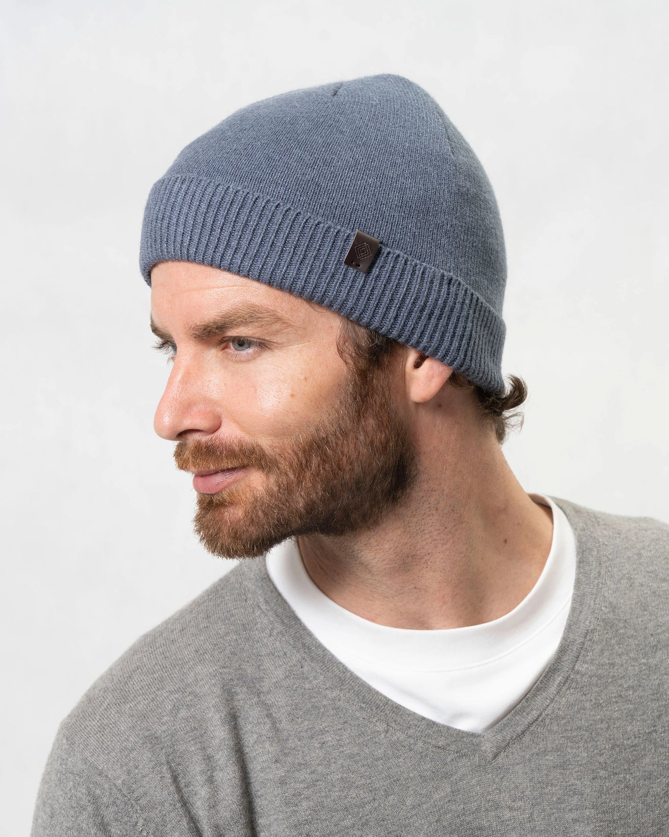 Gorro Hombre corto con vuelta Denim