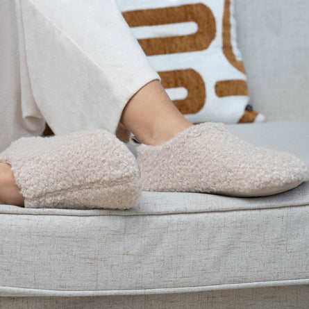 Zapatillas de casa botines bajas Mujer Beige - Isotoner