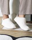 Zapatillas de casa botines bajos Mujer Marfíl