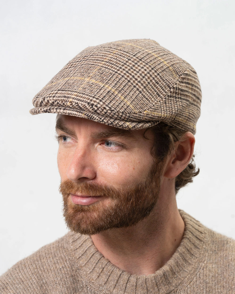 Gorra a cuadros Hombre Marrón - Isotoner