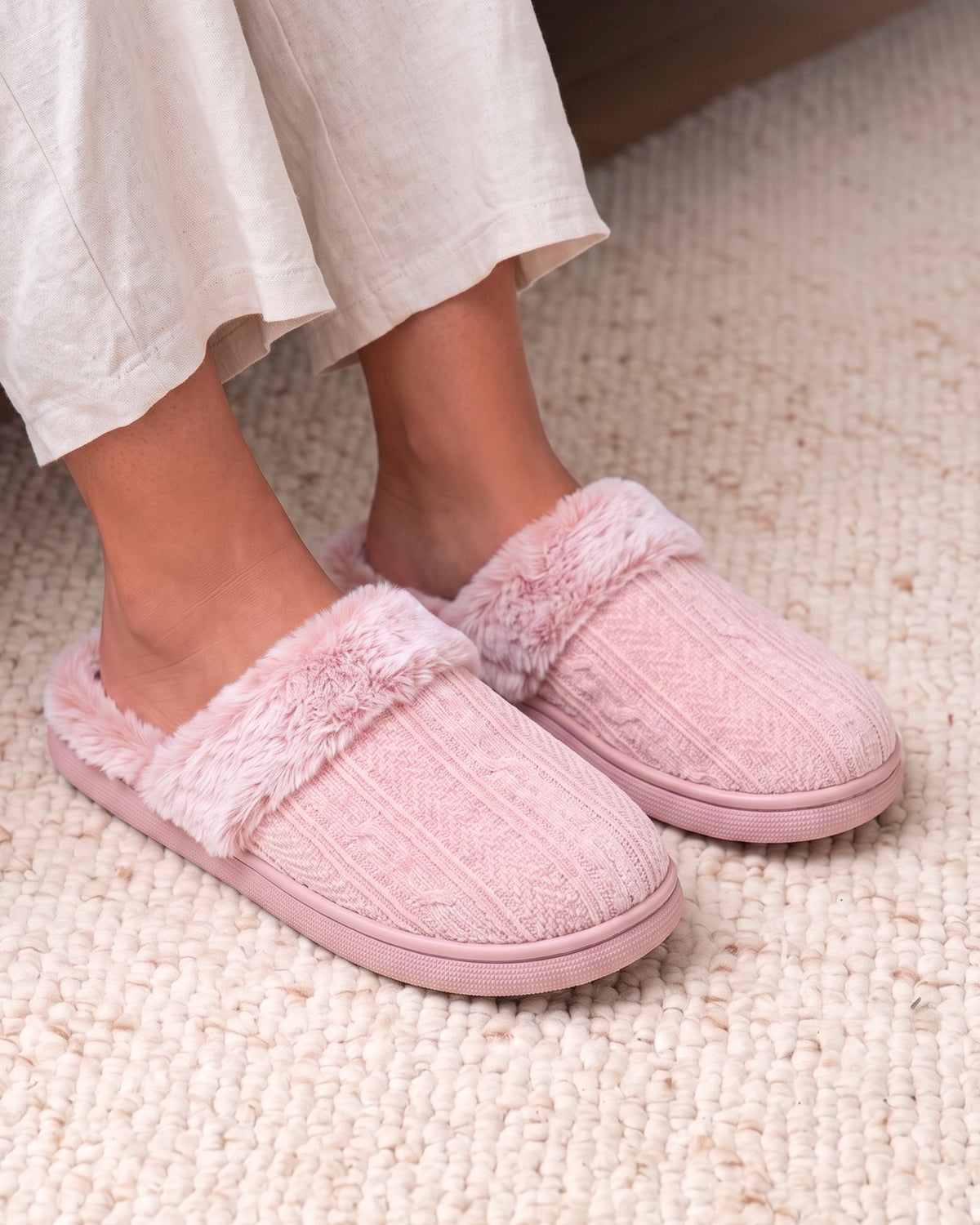 Zapatillas de casa Chinelas BLOUP Mujer malla Blush