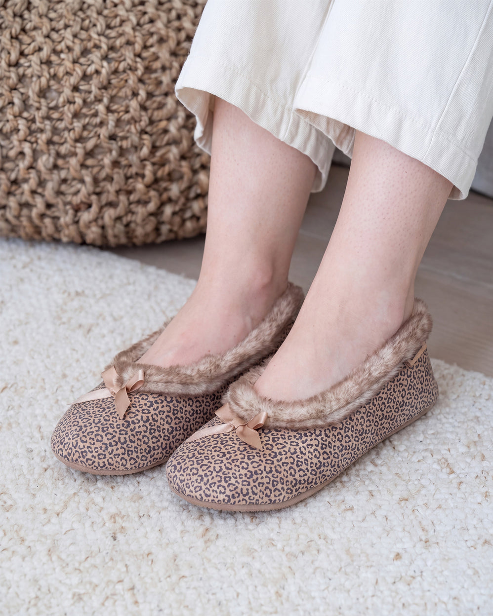Zapatillas de casa bailarinas Mujer Leopardo - Isotoner