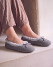 Zapatillas de casa Bailarinas Mujer purpurina Gris oscuro