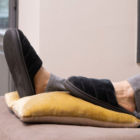 Zapatillas de casa Chinelas BLOUP Hombre Gris terciopelo - Isotoner