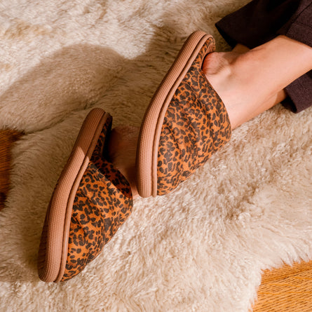 Zapatillas de casa Chinelas BLOUP Mujer Leopard camel - Isotoner