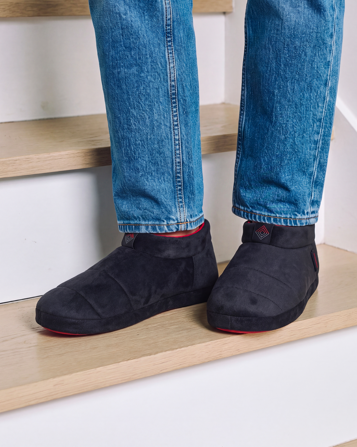 Zapatillas de casa Botines Hombre ante Negro