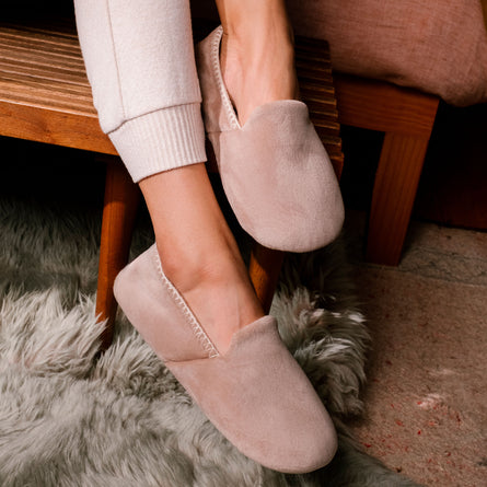 Zapatillas de casa slippers Mujer Beige - Isotoner