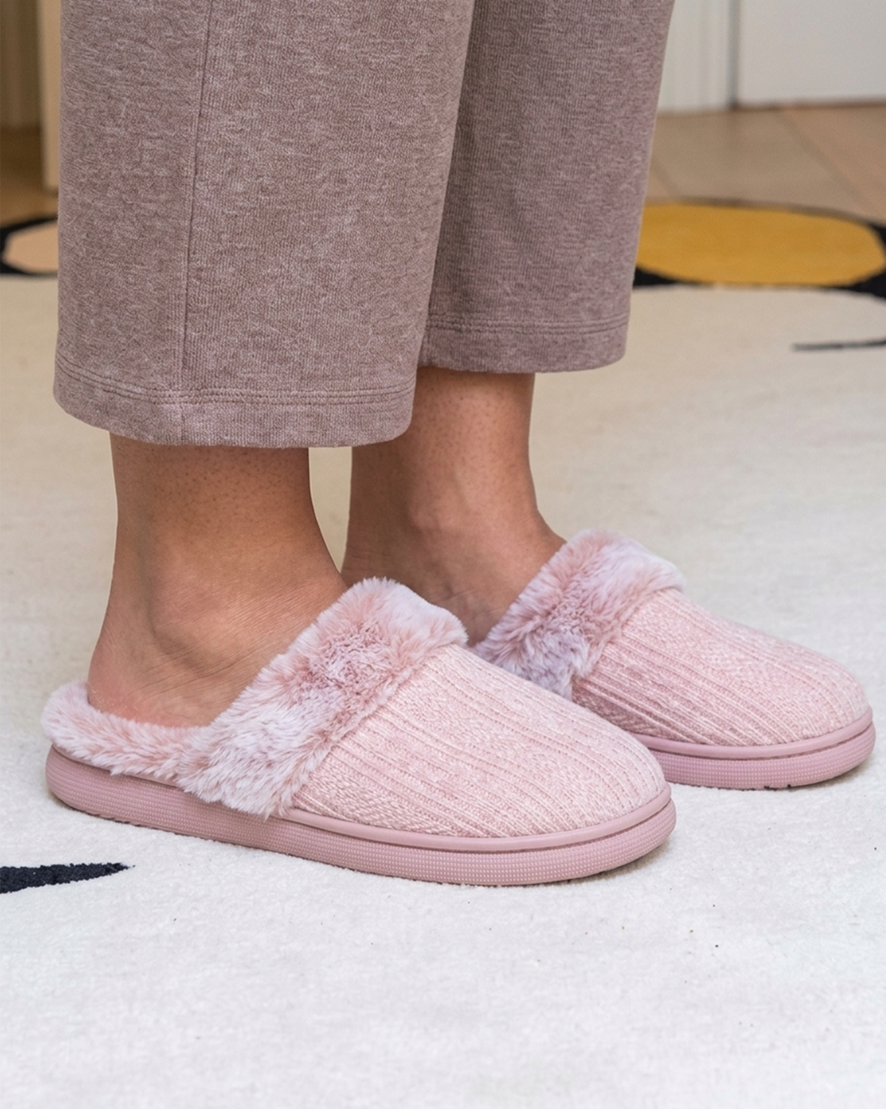 Zapatillas de casa Chinelas BLOUP Mujer malla Blush - Isotoner