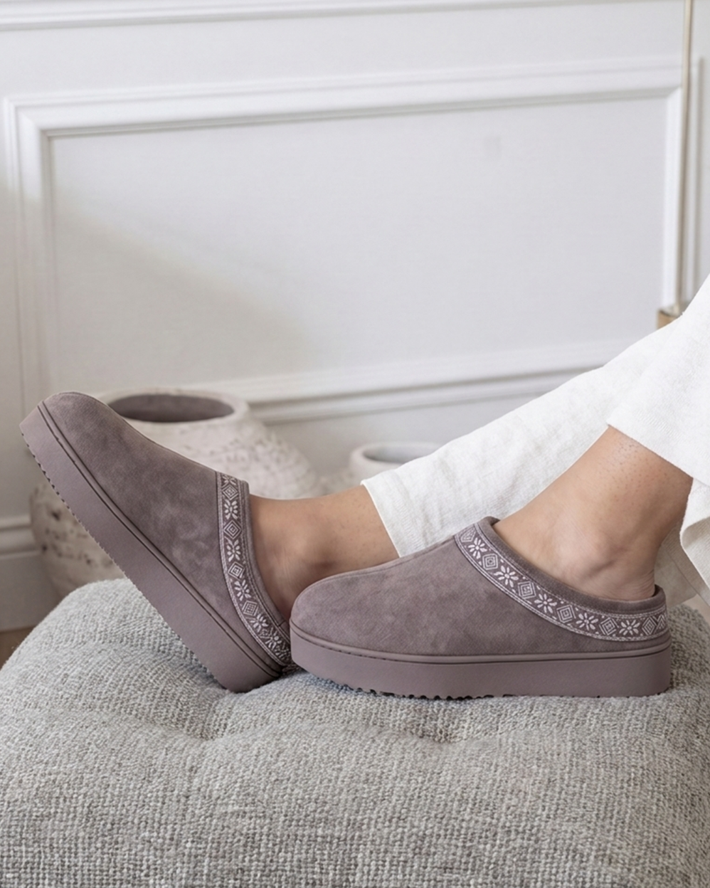 Zapatillas de casa Chinelas plataforma Mujer Topo - Isotoner