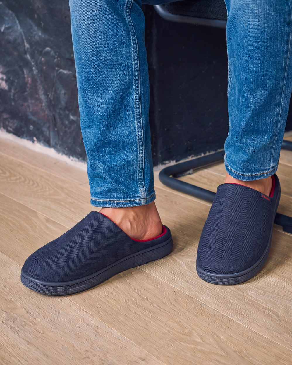 Zapatillas de casa chinelas Hombre BLOUP Marino - Isotoner