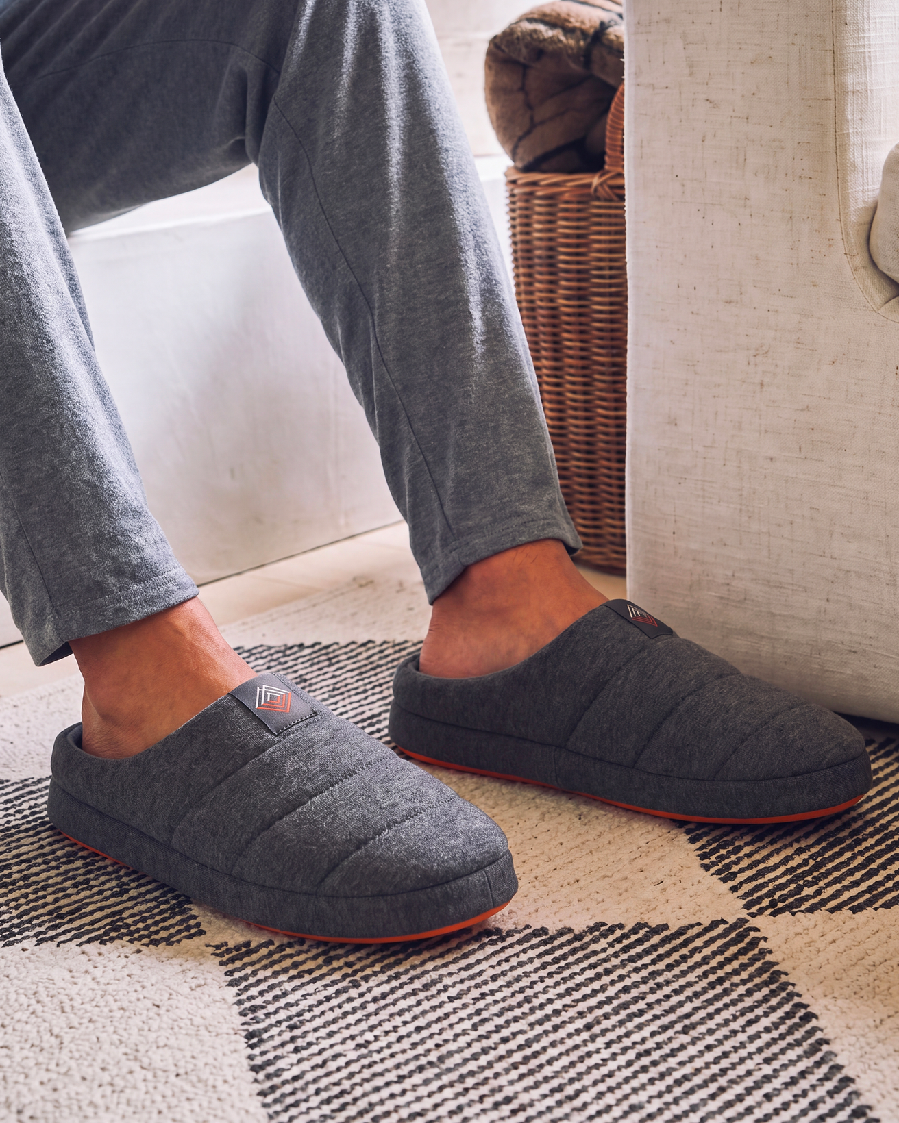 Zapatillas de casa Chinelas Hombre Gris jaspeado