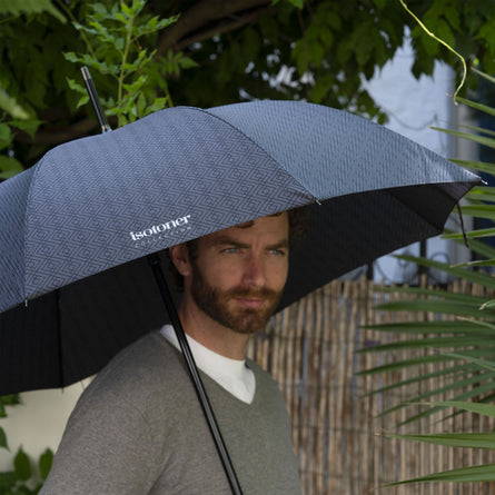 Paraguas Crook X-TRA RESISTENTE Monograma Hombre - Isotoner